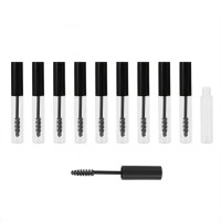 10ml Clear Mascara Cream Vial Case Container Empty Mascara Wand Packaging  Mascara Tubes with Brush